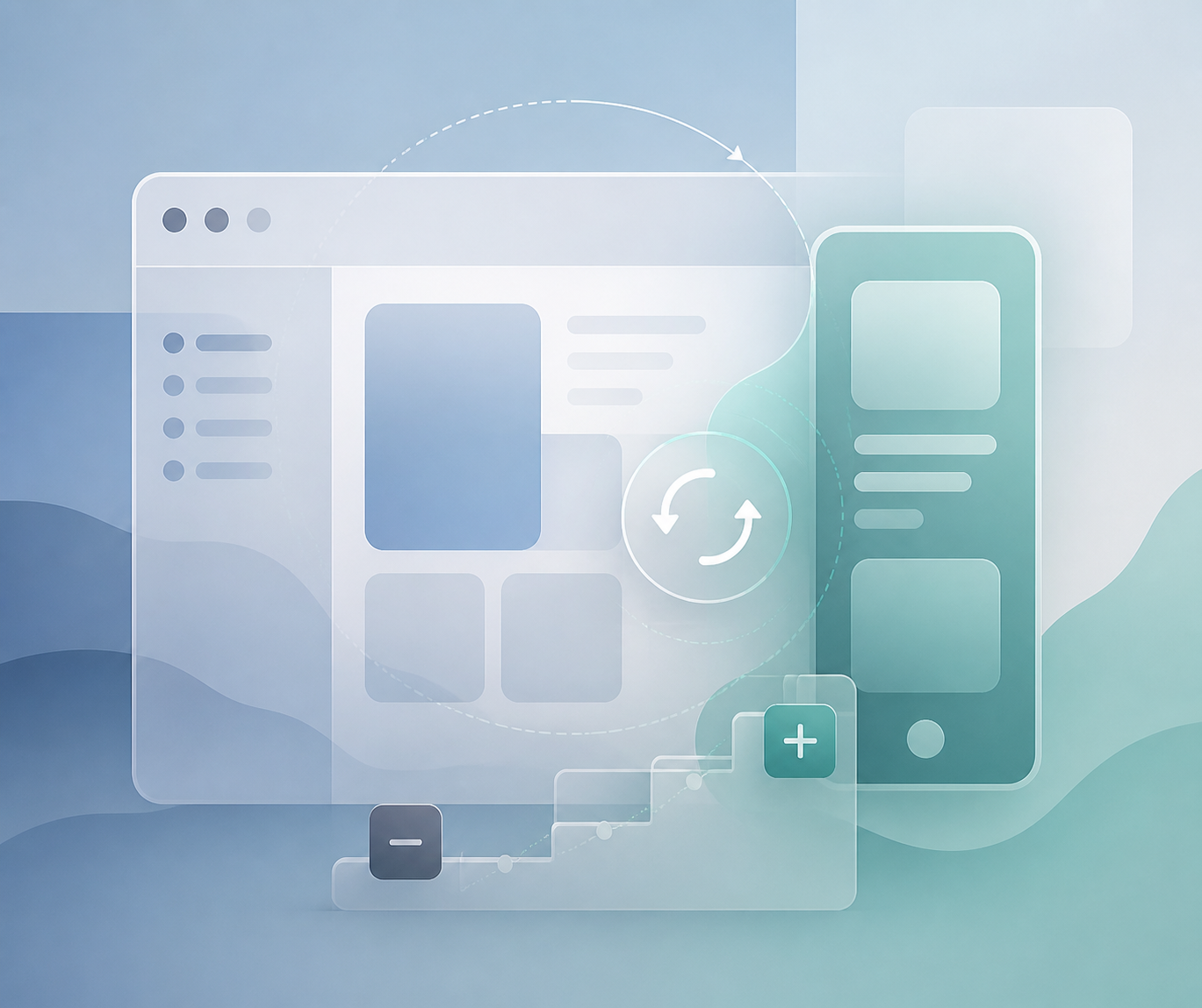 Abstract Mac Catalyst controls illustration